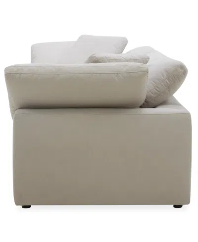 Macy's Furniture Fog 3-pc. Fabric Sofa Set In White