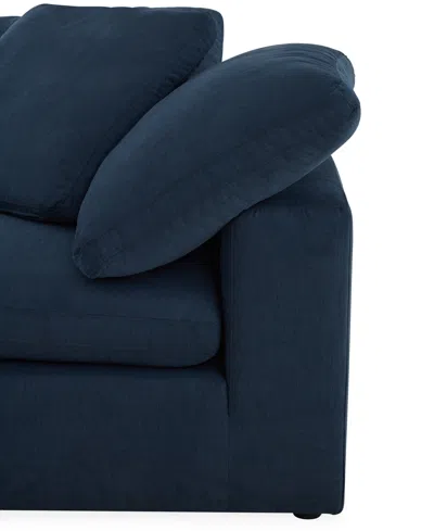 Macy's Furniture Fog 6-pc. Fabric Chaise Sectional Sofa Set In Blue