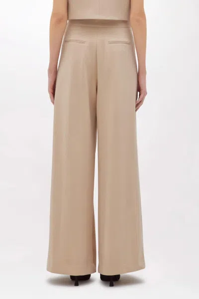 Blugirl Elastic Pleated Casual Pants In Nude