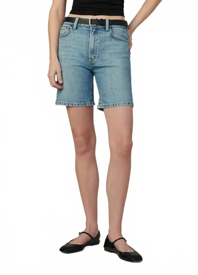 Joe's Jeans The Joey High Rise Denim Shorts In Blue