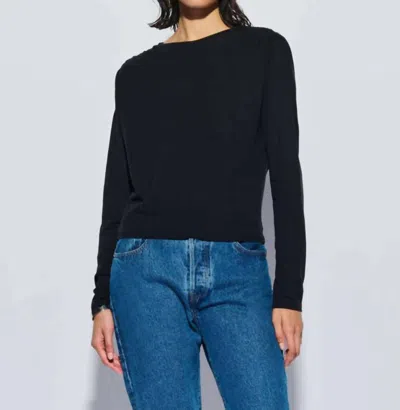 Nation Ltd Kit Long Sleeve Top In Jet Black In Black