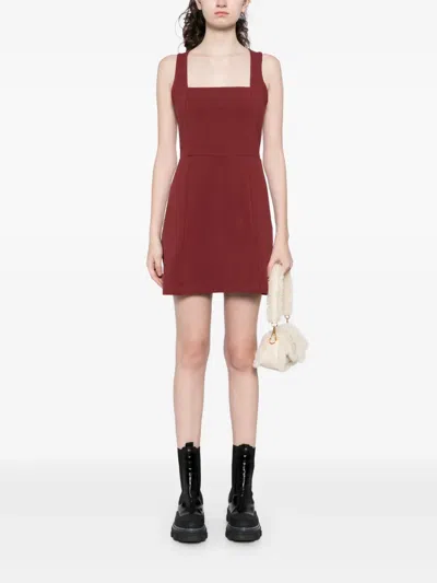 Reformation Rai Dress In Red