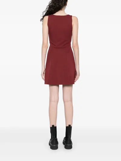 Reformation Rai Dress In Red