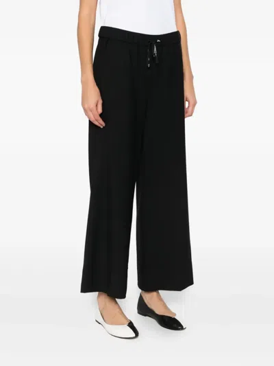 Marccain Welkom Drawstring-waist Trousers In Black