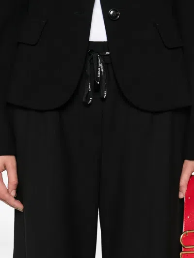 Marccain Welkom Drawstring-waist Trousers In Black