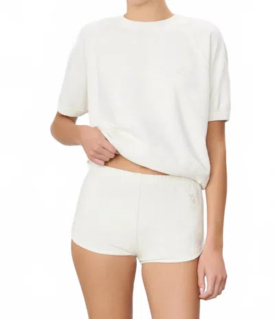 Éterne Mini Track Short In Bone In Neutral