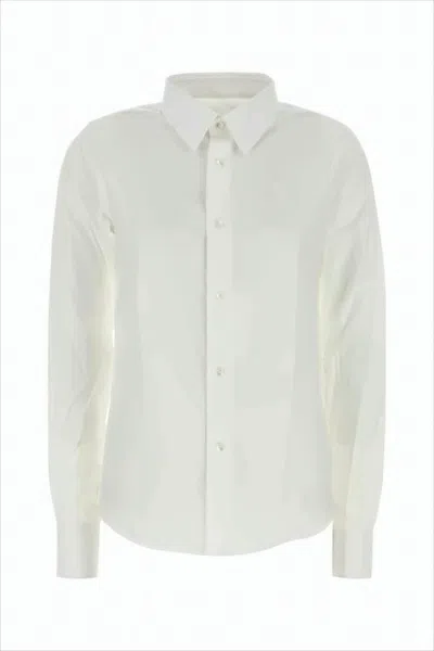 Ami Alexandre Mattiussi Classic White Button-up Shirt With Tailored Fit In White