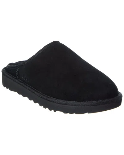 Ugg Monochromatic Suede Mule Slipper In Black