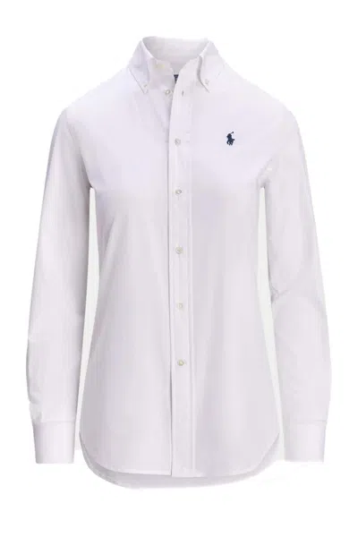 Polo Ralph Lauren Relaxed Fit Linen Shirt In White