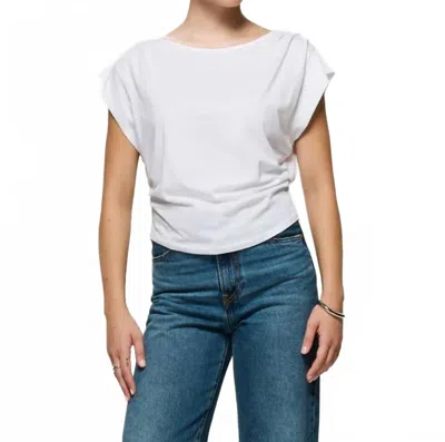 Nation Ltd Cerre Boat-neckl Top In White In White