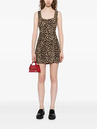 Reformation Cher Dress In Animal Print