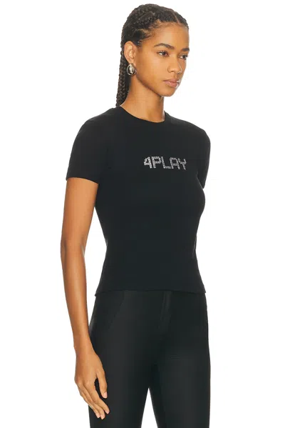 Coperni 4 Play Baby Tee In Black