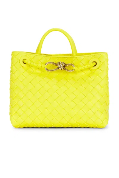 Bottega Veneta Womens Sulfur-muse B-sulfur Andiamo Small Leather Top-handle Bag In Yellow