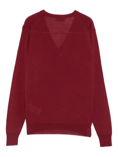 V领毛衣