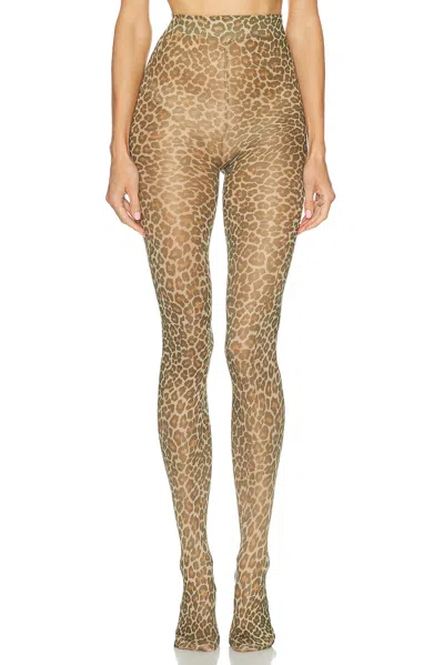 Swedish Stockings Softa Leo Tights In Animal Print