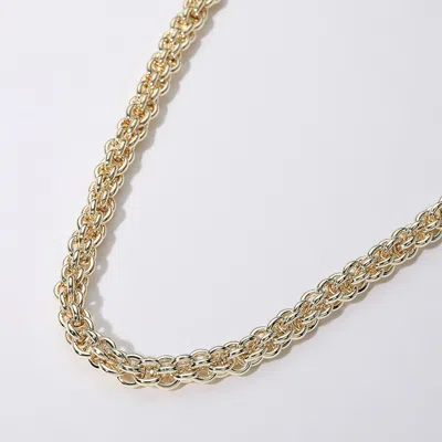 Fashnzfab 14k Gold Plated Multi Link Chunky Chain Necklace In Gold