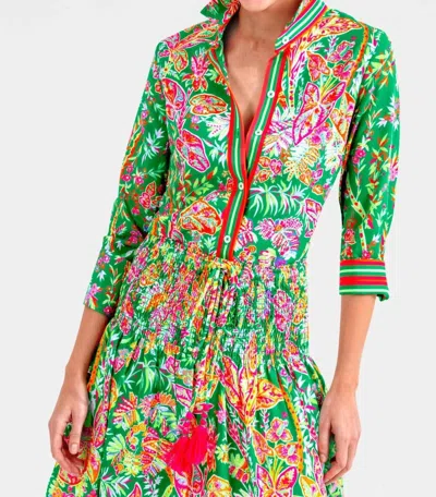 Gretchen Scott Boyfriend Printed Button Shirt In Vintage Vines In Multi