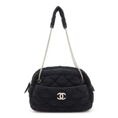 Pre-owned Chanel Bubble Quilt Chain Shoulder Bag Black