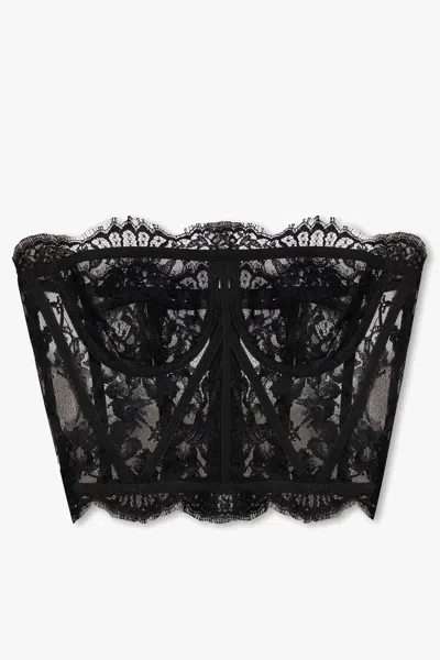 Dolce & Gabbana Lace Corset In Black