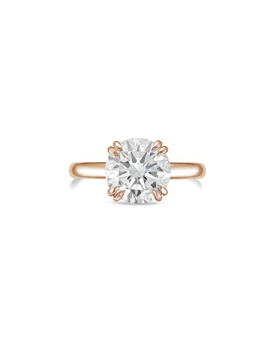 Diana M Lab Grown Diamonds 18k Rose Gold 6.00 Ct. Tw. Solitaire Ring In Gold