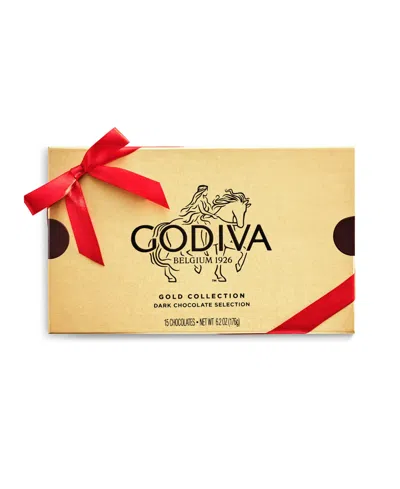 Godiva Dark Chocolate Gold Box, 15 Piece In Brown