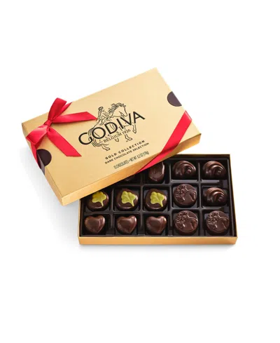 Godiva Dark Chocolate Gold Box, 15 Piece In Brown
