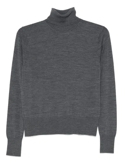 Forte Forte Wool Turtle-neck Sweater In Gray