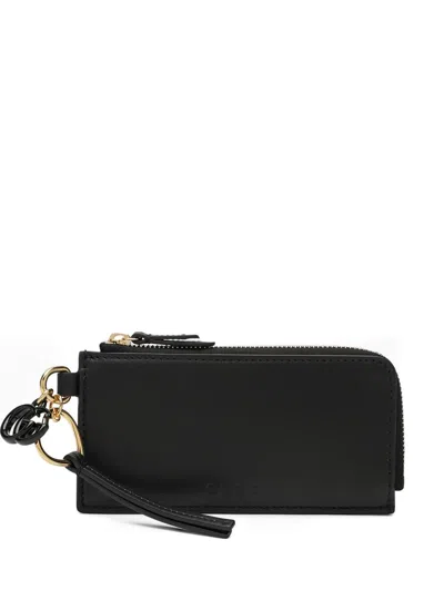 Gucci Sweetbread Zip Card Holder In Black