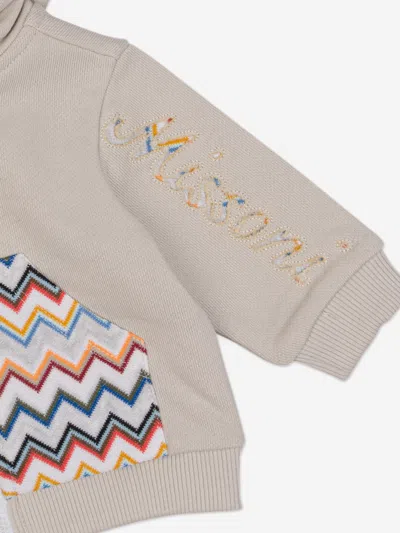 Missoni Baby Boys Zigzag Zip Uptop In Gray