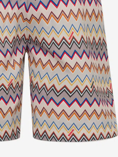 Missoni Boys Zigzag Swim Shorts In Multi