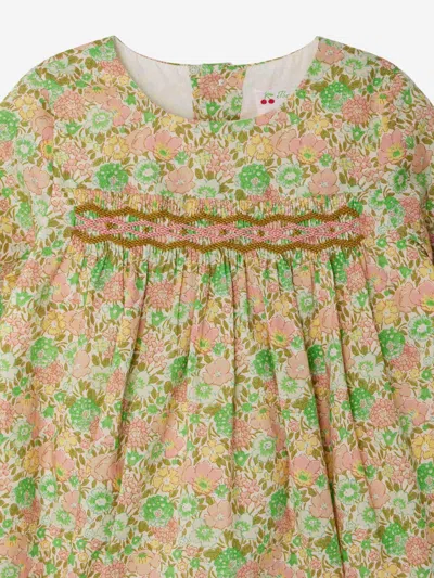 Bonpoint Baby Girls Floral Smocked Felicie Dress In Multi