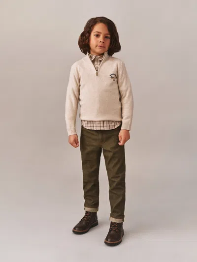 Bonpoint Boys Jagger Trousers In Green