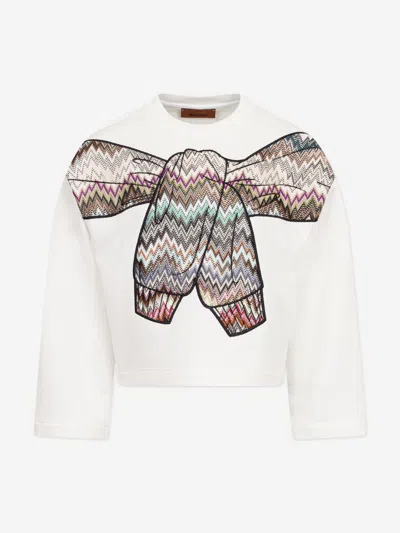 Missoni Girls Zigzag Sweatshirt In White