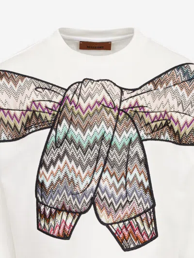 Missoni Girls Zigzag Sweatshirt In White
