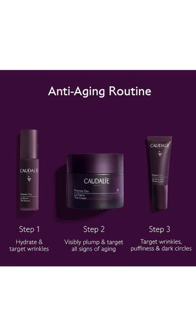Caudalíe Premier Cru Anti-aging Routine For Fine Lines And Wrinkles In Purple