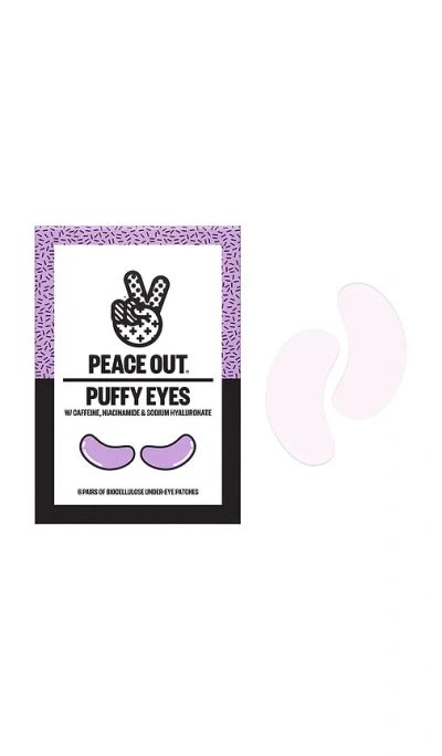 Peace Out Puffy Under-eye Patches In Purple