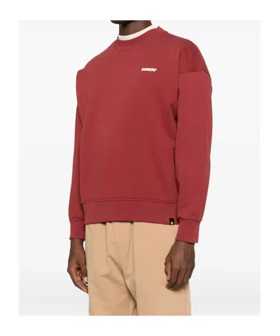 Barrow Unisex Crew Neck Long Sleeve Sweatshirt In Red