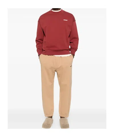 Barrow Unisex Crew Neck Long Sleeve Sweatshirt In Red