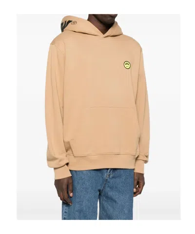 Barrow Unisex Hooded Sweatshirt Kangaroo Pocket In Brown