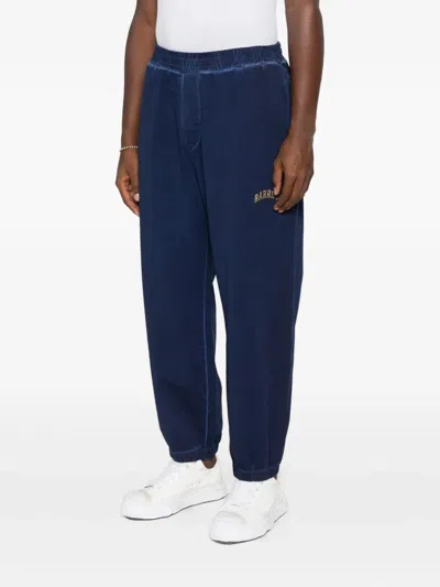 Barrow Logo-detail Track Pants In Blue
