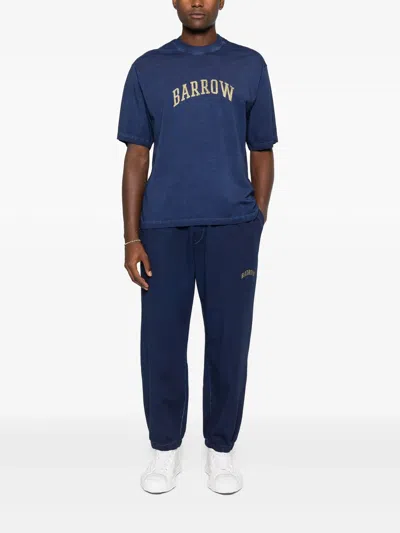 Barrow Logo-detail Track Pants In Blue