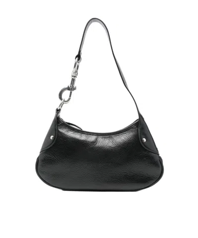 Mulberry Rivet-detail Leather Shoulder Bag In Burgundy