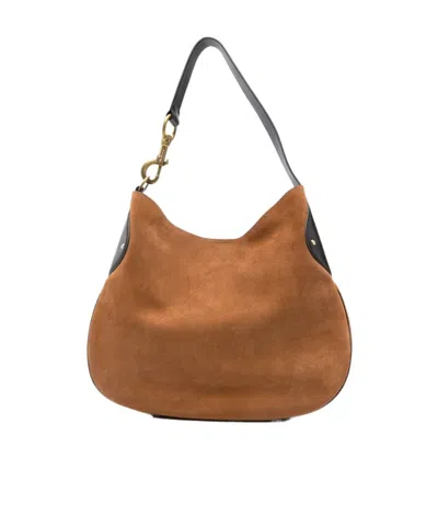 Mulberry Leather Panel Shoulder Bag Strap In Brown