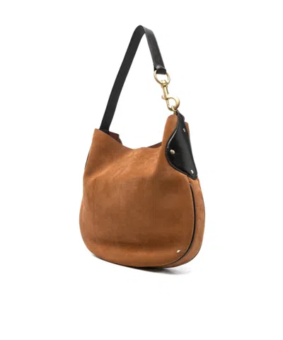 Mulberry Leather Panel Shoulder Bag Strap In Brown