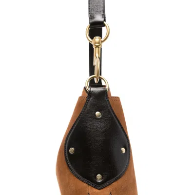Mulberry Leather Panel Shoulder Bag Strap In Brown