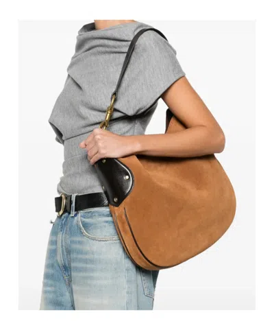 Mulberry Leather Panel Shoulder Bag Strap In Brown