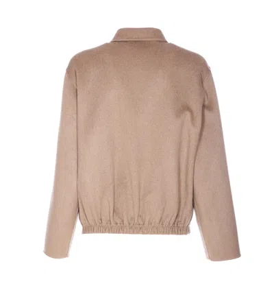 The Row Long Sleeve Casual Jacket In Brown