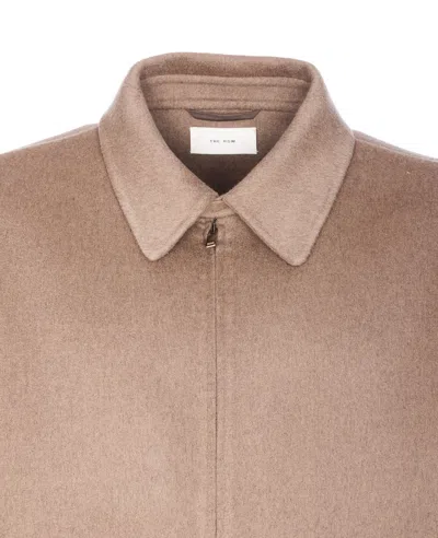 The Row Long Sleeve Casual Jacket In Brown