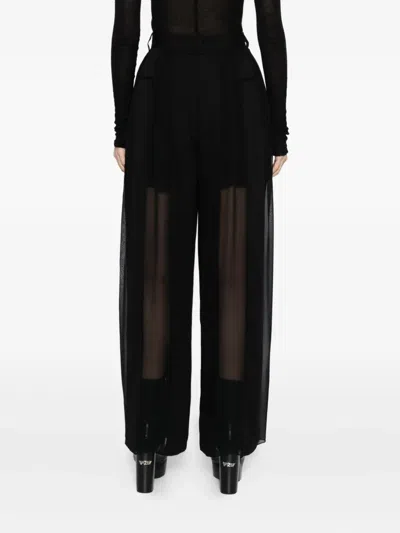Quetsche Sheer Panel Trousers In Black