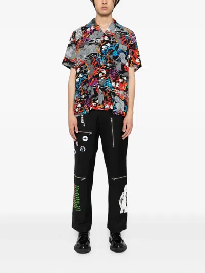 Kidill All-over Graphic Print Shirt In Gray